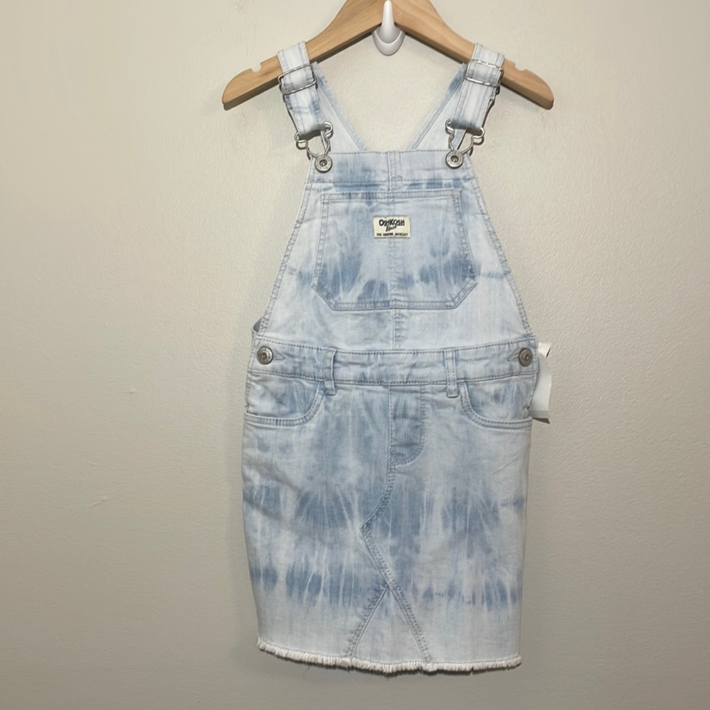 Girl’s OshKosh Tye Dye Skirt Denim Skirt Overalls NWT size 5